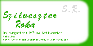 szilveszter roka business card